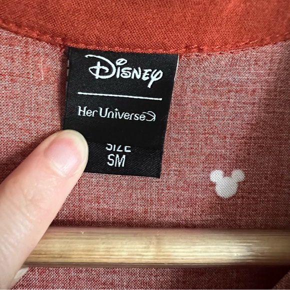 Her Universe Disney Size Small Mickey Mouse Allover Print Button-Front Dress - Picture 8 of 10